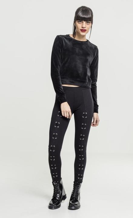 Immagine prodotto Urban Classics Girocollo corto da donna in velluto (XS)