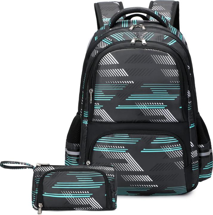 Actual product image Only-Bags.Store School bag School rucksack School bag set for teenagers Backpack for travelling Hiking Camping