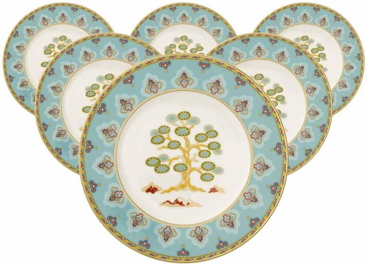 Actual product image Villeroy & Boch Multipack Samarkand aquamarine bread plate - 6 pieces (6 x, 16.40 cm)