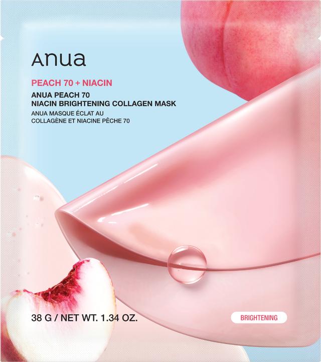 Actual product image Anua Peach 70 niacin Brightening Collagen Mask 1 pcs