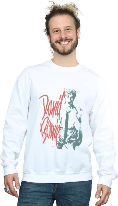 Immagine prodotto David Bowie Mono Shout Felpa Uomo (4XL)