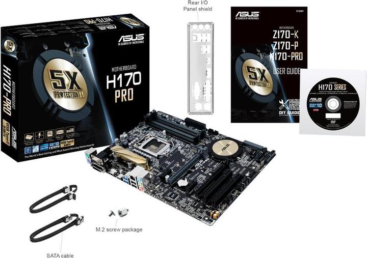 Actual product image ASUS H170-Pro (LGA 1151, Intel H170, ATX)