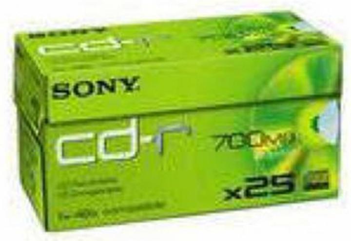 Actual product image Sony CD-R 48x Speed (25 x)