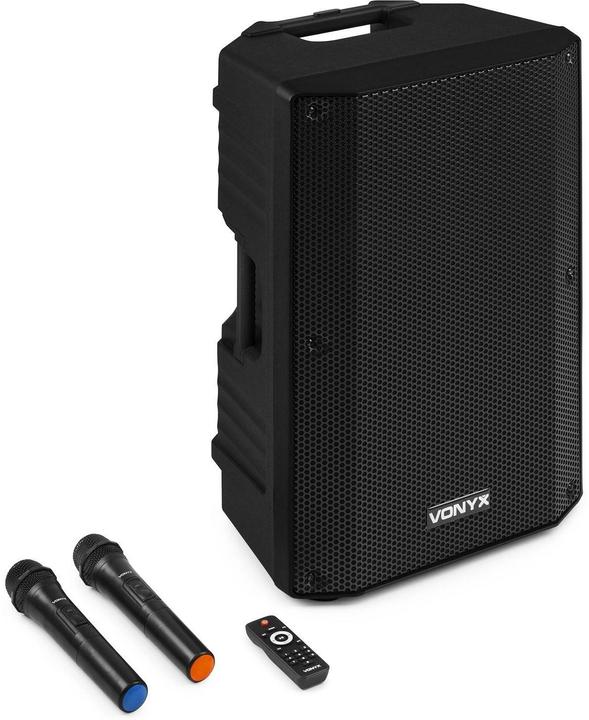 Image du produit speaker - Vonyx VSA500 - Enceinte à roulettes avec Bluetooth et 2 microphones sans fil - 800W (Actif)