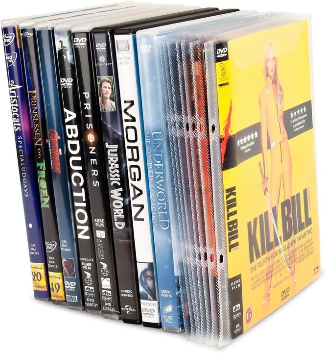Actual product image DVD protective sleeves 162x185mm transparent with flap and filing edge PU=100 pieces