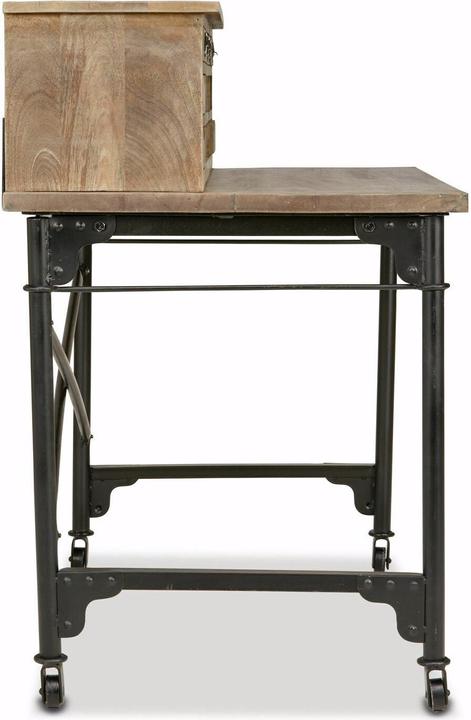Actual product image Loberon Desk Leognan brown / black (117 x 65 x 103 cm)