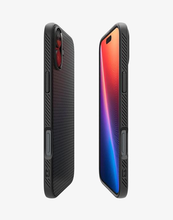Immagine prodotto Spigen Liquid Air iPhone 16 Plus nero opaco ACS08066 (Apple iPhone 16 Plus)
