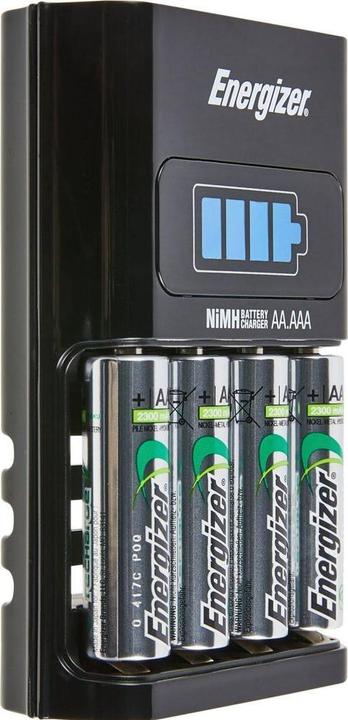 Immagine prodotto Energizer Ricarica 1 ora (4 pz., AAA, AA, 2300 mAh, Batteria + Caricabatterie)