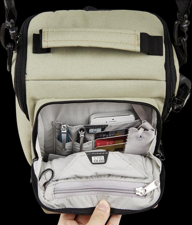 Immagine prodotto Pacsafe Camsafe Z6 Custodia per fotocamera e tablet verde ardesia (Borsa a tracolla per fotocamera)