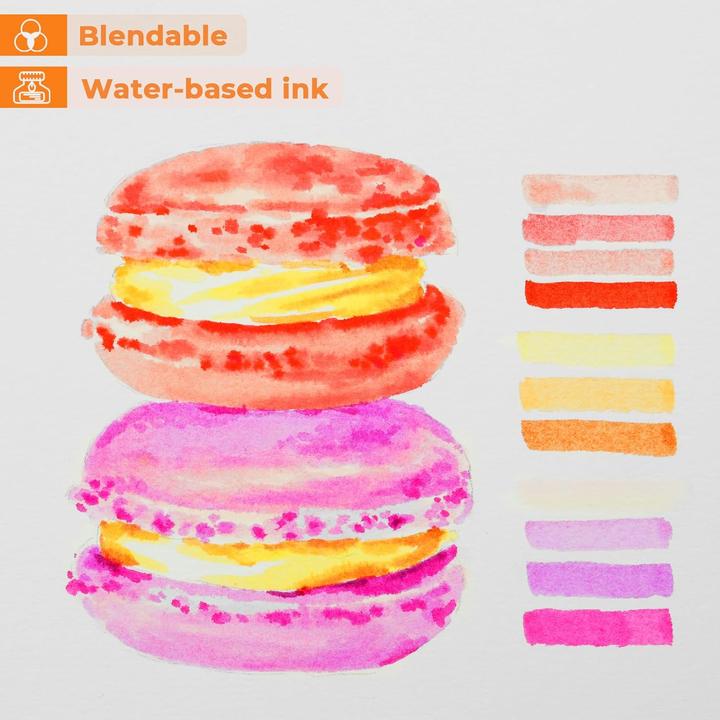 Actual product image Ohuhu Art markers (40 pcs.) (Multicoloured, 40 x)