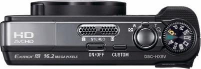 Actual product image Sony DSC-HX9V, 16 MP, 16x WW zoom, 3D, GPS, FullHD, black