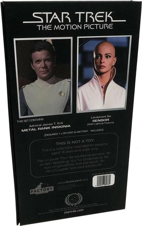Actual product image Factory Entertainment Star Trek, le film réplique 1/1 Ilia Sensor And Command Insignia Limited Edition Set