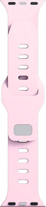 Actual product image 3MK Silicone Watch Strap Powder Pink dla Apple Watch 42/44/45/49 mm