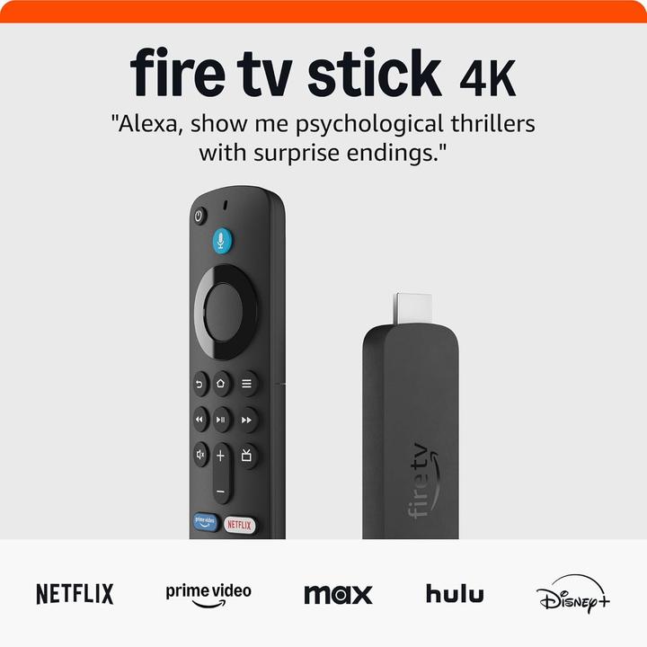 Image du produit Amazon Fire TV Stick 4K (8 Go, Fire OS)