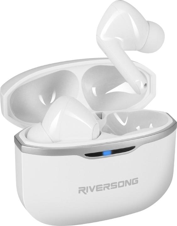 Actual product image Riversong Bluetooth earphones AirFly L6 TWS white EA221 (ANC, 30 h, Wireless)