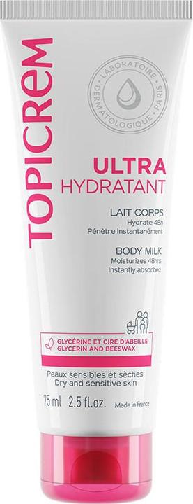 Image du produit Topicrem Lait hydratant pour le corps 75ml (Lait pour le corps, 75 ml)