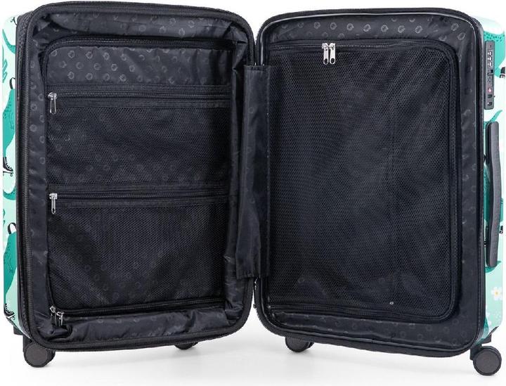 Immagine prodotto Hauptstadtkoffer Centro - Valigia per bambini a mano con guscio rigido, Skater Dinos (55 l, Bagaglio a mano (fino a 50 litri))