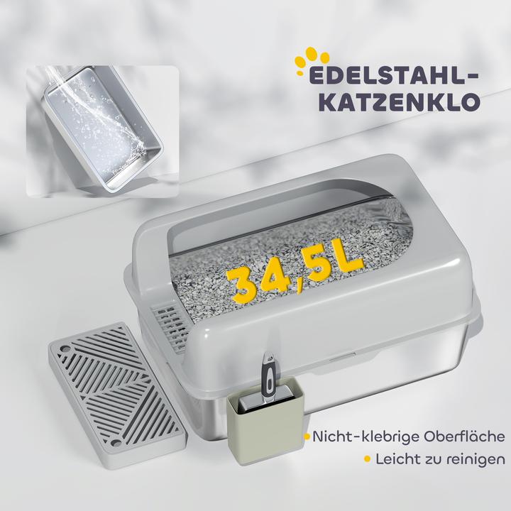 Image du produit PawHut Katzentoilette (Bac à litière ouvert)