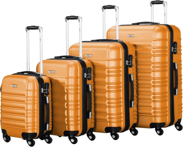 Produktbild Zelsius 4-teiliges Hartschalenkoffer Set mit Zahlenschloss (90 l, Handgepäck (bis 50l), XL (ab 115l))