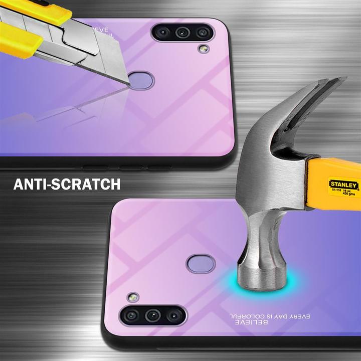 Image du produit Cadorabo Couverture en verre TPU 2 couleurs (Samsung Galaxy M11, Samsung Galaxy A11)