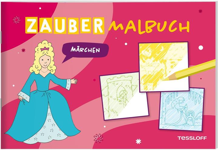 Actual product image Tessloff Magic colouring book. Fairy tales