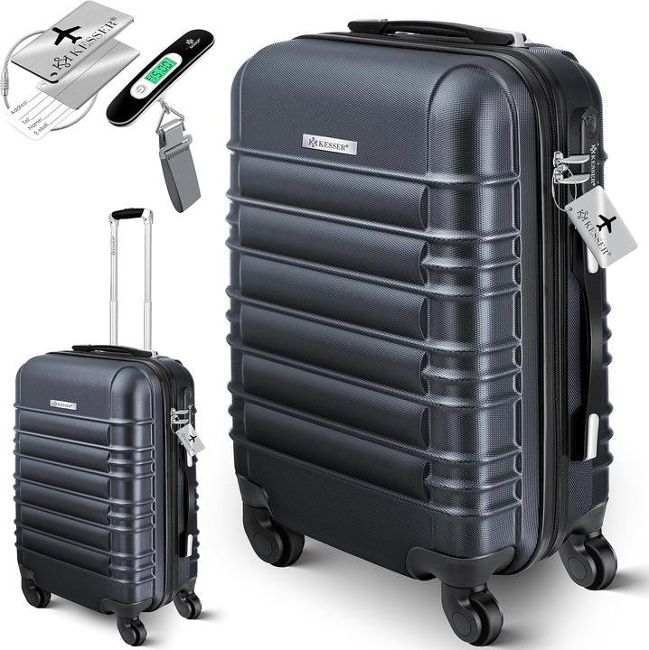 Immagine prodotto Kesser Handgepäck Reisekoffer mit Kofferwaage (55 l, M (50 - 90l))