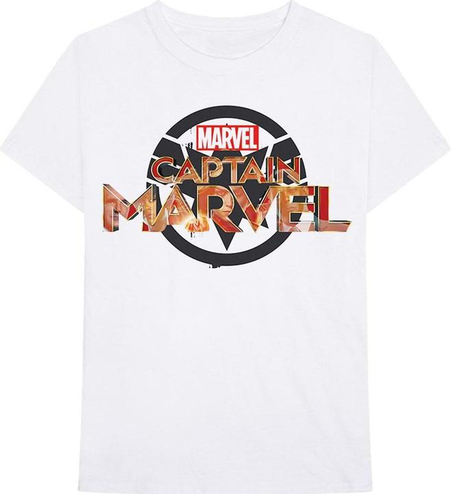 Immagine prodotto Captain Marvel Maglietta unisex in cotone New Logo per adulti (S)