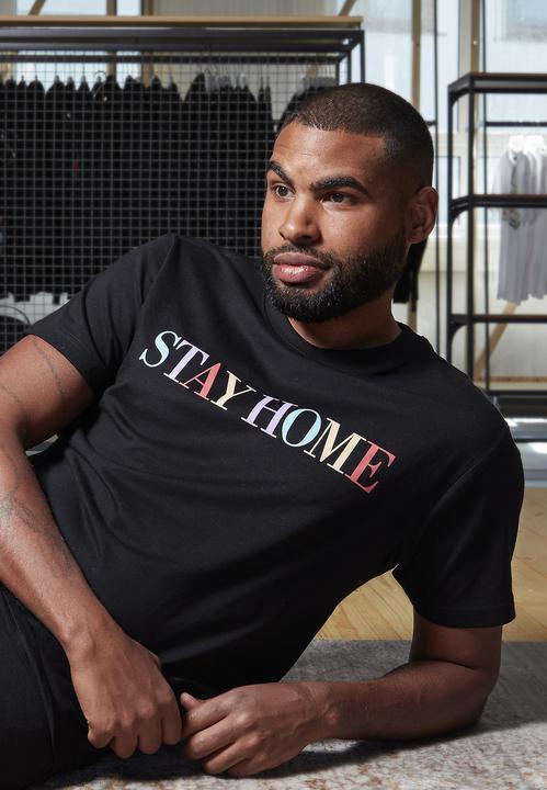Image du produit Mister Tee Unisex Stay Home Wording Tee (M)