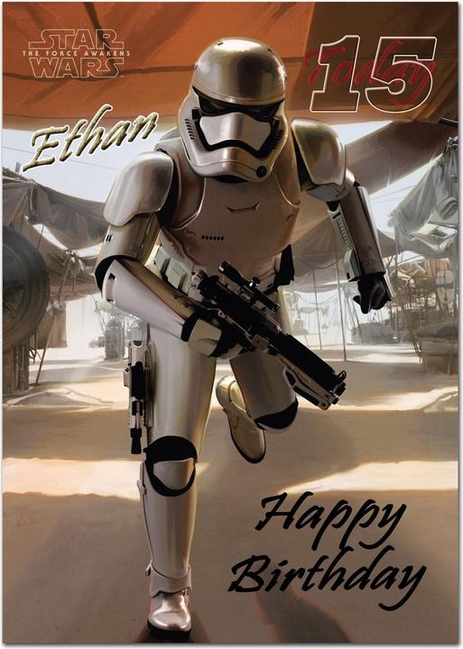 Produktbild Star Wars Geburtstagskarte Son Karton