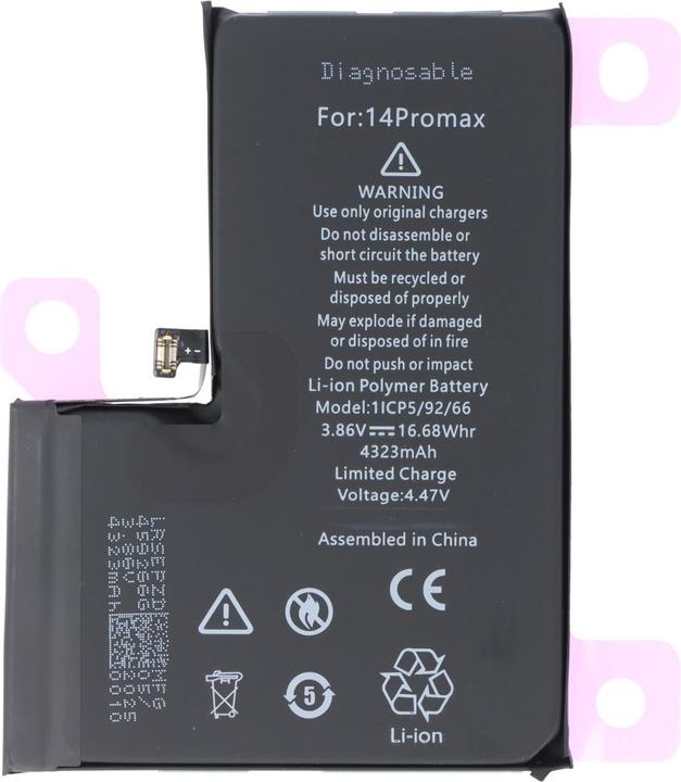 Produktbild AccuCell Akku Apple iPhone 14 Pro Max, A2830