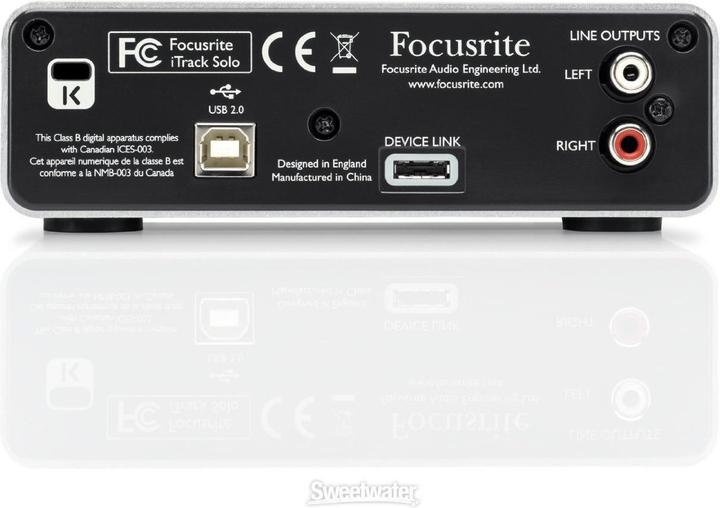 Actual product image Focusrite iTrack Solo (USB)
