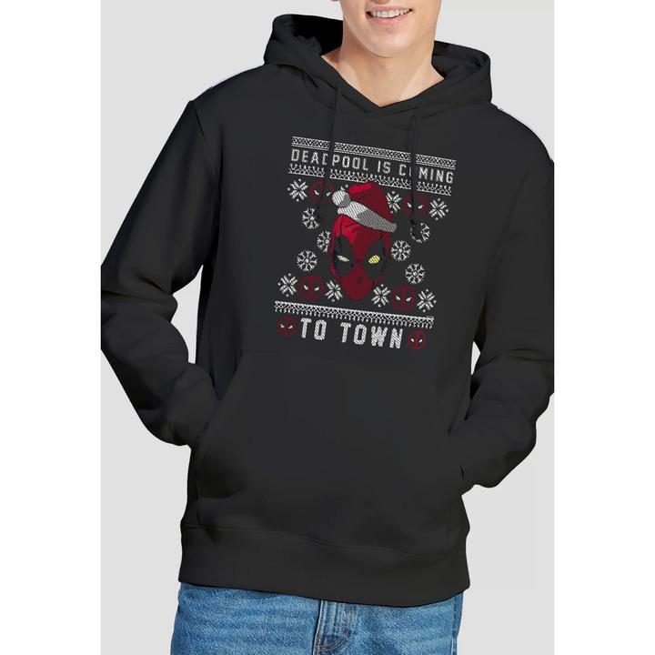 Produktbild Deadpool Coming To Town Kapuzenpullover (S)