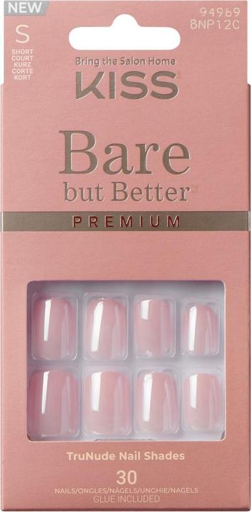 Produktbild KISS Bare-But-Better Premium Gel Nails - 30 Pieces (Nagelstyling Set)