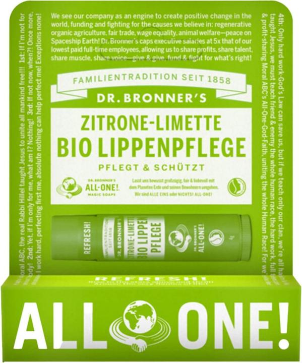 Actual product image Dr. Bronner's lip balm (Balm, 4 ml)