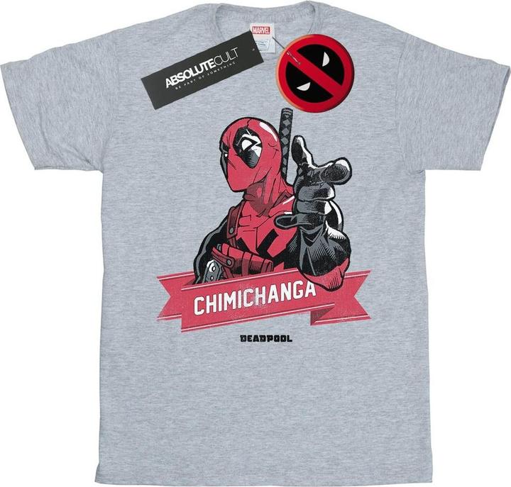 Deadpool Chimichanga Finger TShirt (XL)