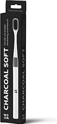 Actual product image Woom Brand Charcoal Soft toothbrush with soft bristles