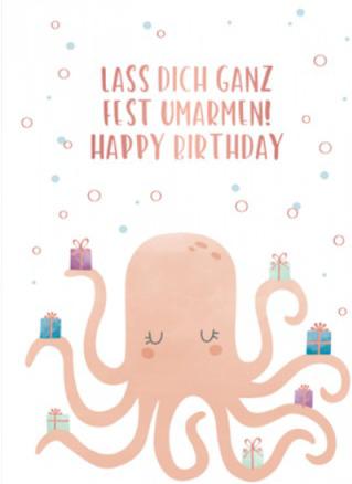Immagine prodotto Biglietto di compleanno unico, doppio biglietto stampato