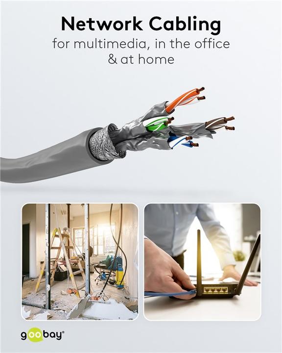 Produktbild Goobay Netzwerkkabel (S/FTP, CAT6, 50 m)