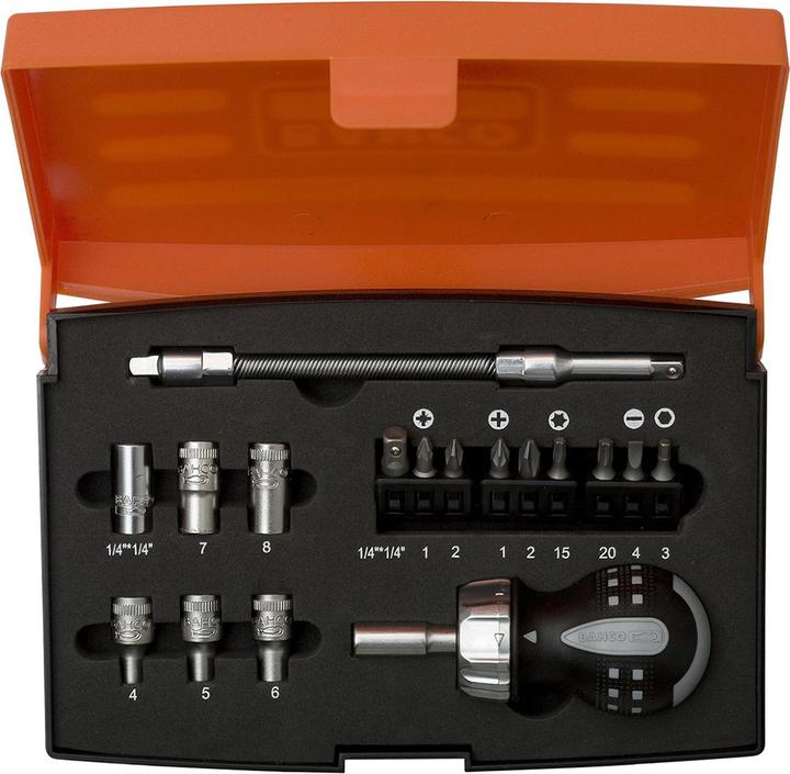 Bahco 22pcs Stubby Ratcheting Set