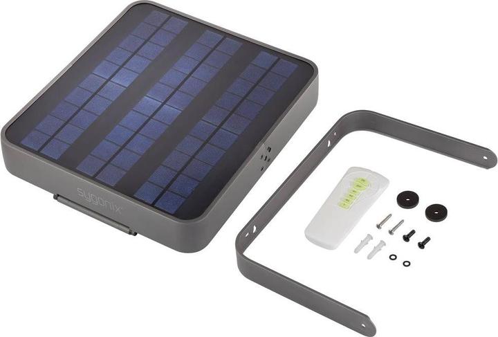 Actual product image Sygonix Solar Outdoor Wall Light SY-5275988 SMD LED 30W Neutral White Black (3000 lm, IP65)