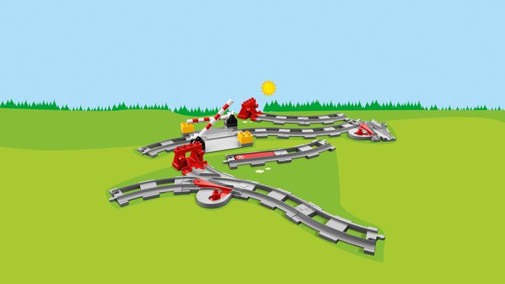 Produktbild LEGO Eisenbahn Schienen (10882)