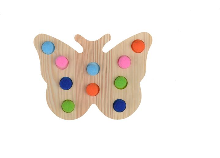 Produktbild Intellectiki Steckspiel Schmetterling mit Filz