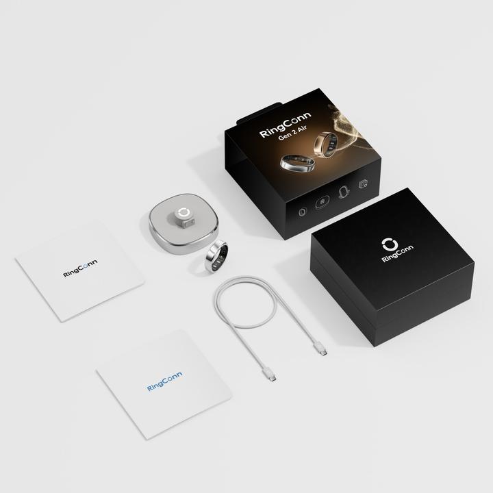 Immagine prodotto RingConn Smart Ring Gen 2 Air (14, Argento)