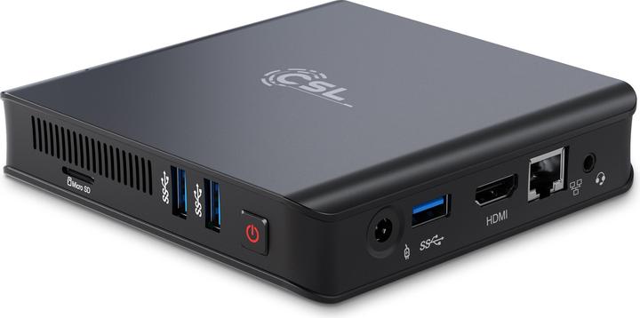 Actual product image CSL Mini PC Narrow Box Ultra HD Compact v5 (Intel Celeron N5100, 4 GB, 128 GB, Intel UHD Graphics)
