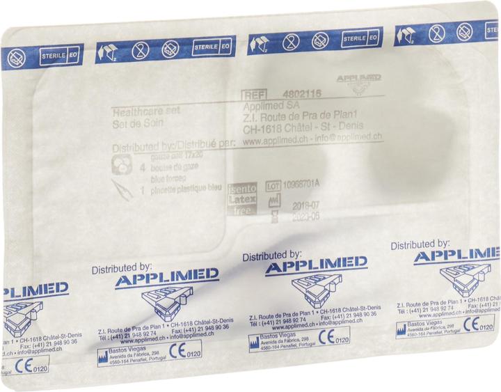 Applimed APPLI SET Sterilset mit 4 Tupfer und 1 Pinzette