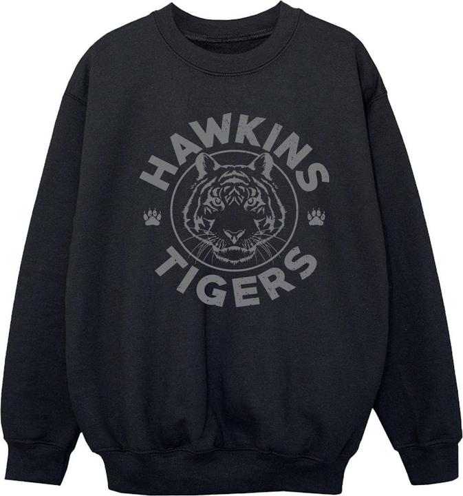 Produktbild Netflix Stranger Things Hawkins Grey Tiger Sweatshirt Mädchen (140, 146)