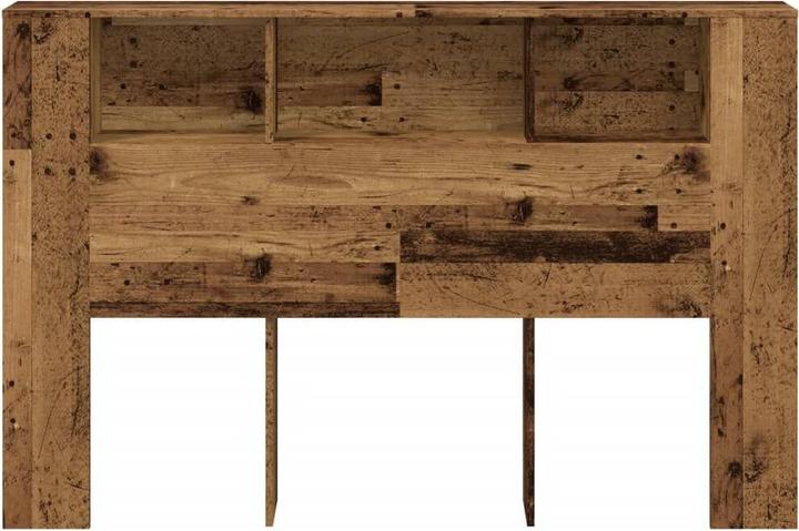 Produktbild VidaXL Kopfteil mit Stauraum Kopfteil-Regal Altholz-Optik 160x18,5x103,5cm