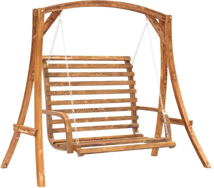 Produktbild VidaXL Hollywoodschaukel Massivholz Fichte Mit Teak-Finish