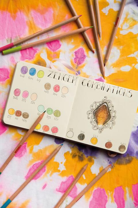 Produktbild Talens Malbuch 12 x 12 cm Pastellrosa (12 x 12 cm, Harter Einband)