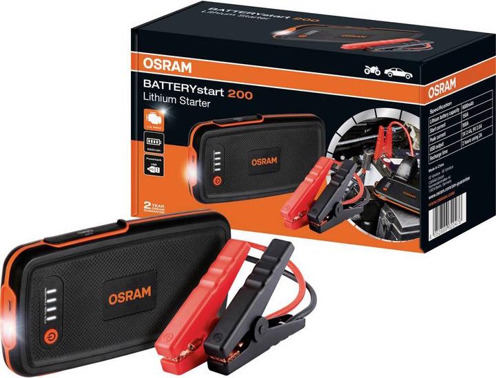 Actual product image Osram Batterystart 200 (500 A, 6000 mAh)